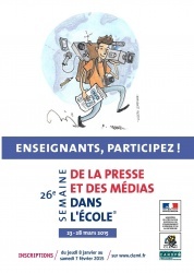 26e Semaine de la presse et des médias dans l’école®  du 23-28 mars 2015