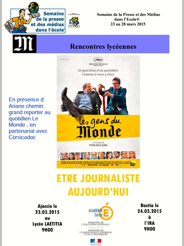 Rencontres Lycéennes 2015 Rencontres Lycéennes 2015