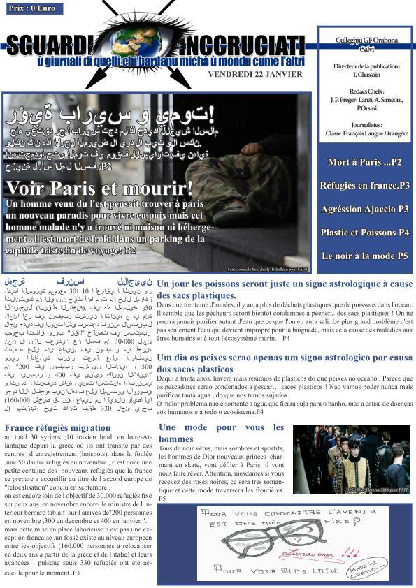 " Faites la Une !" la palmarès de la 8ème Edition " Faites la Une !" la palmarès de la 8ème Edition