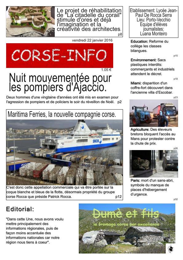 " Faites la Une !" la palmarès de la 8ème Edition " Faites la Une !" la palmarès de la 8ème Edition