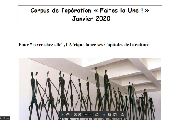 "Faites la Une !" "Faites la Une !"