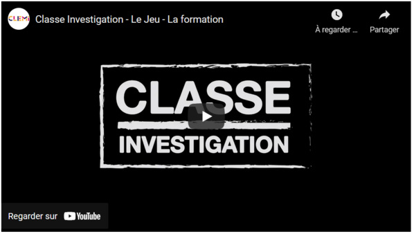 Jouez et formez-vous à Classe investigation en ligne: 32ème Semaine de la Presse et des Médias à l'Ecole Jouez et formez-vous à Classe investigation en ligne: 32ème Semaine de la Presse et des Médias à l'Ecole