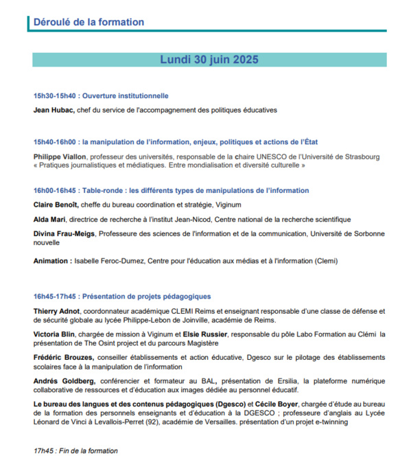 webinaire  « Éducation à la citoyenneté et esprit critique : se prémunir contre la manipulation de l’information »