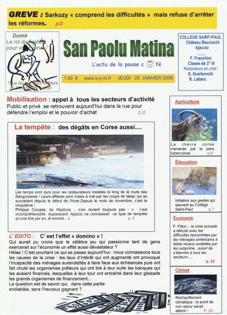 Autour des lauréats : des Unes remarquées Autour des lauréats : des Unes remarquées