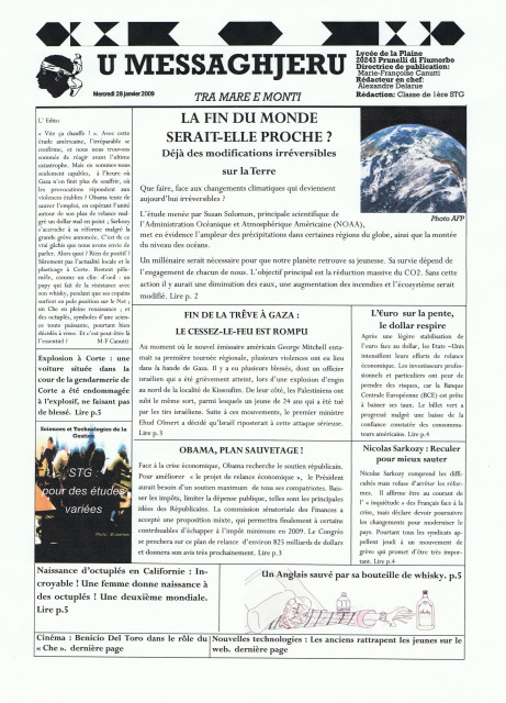 Autour des lauréats : des Unes remarquées Autour des lauréats : des Unes remarquées