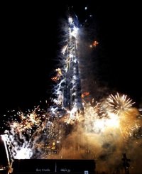 La Tour Khalifa de Dubaï lors de son inauguration le 4 janvier 2010 © 2010 AFP Karim Sahib