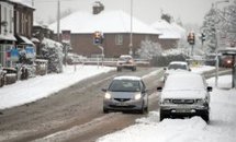 Une rue de Manchester (Grande Bretagne) enneigée le 5 janvier 2010 © 2010 AFP Andrew Yates