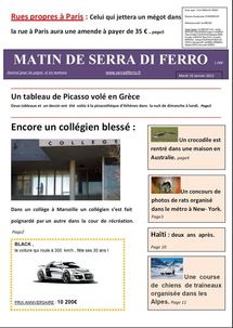 Concours académique « Faites la Une » 2012 - 8 prix décernés Concours académique « Faites la Une » 2012 - 8 prix décernés