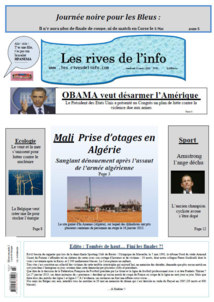 Opération académique « Faites la Une » 2013 6 prix décernés, 4 lauréats Opération académique « Faites la Une » 2013 6 prix décernés, 4 lauréats