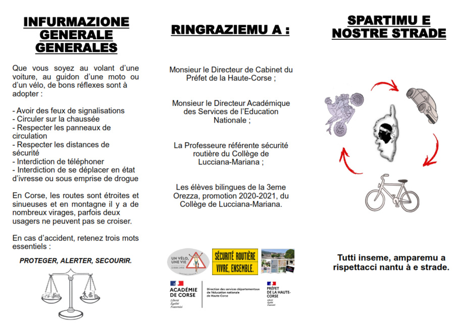 Dépliant collège Lucciana Dépliant collège Lucciana